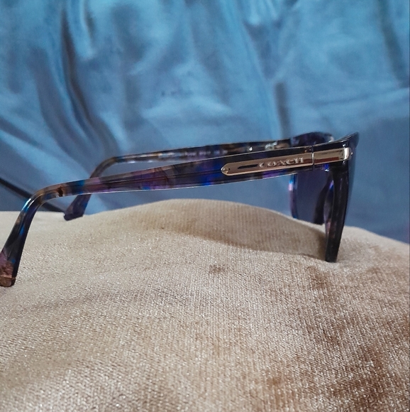 Coach Cat Eyes Confetti Purple Perscription  Sunglasses W/Case EUC - Picture 8 of 11